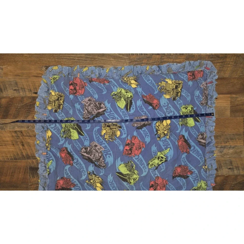 Vintage Handmade Hot Wheels Cars Boy Infant Toddler Quilt Reversible